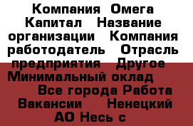 Компания «Омега Капитал › Название организации ­ Компания-работодатель › Отрасль предприятия ­ Другое › Минимальный оклад ­ 40 000 - Все города Работа » Вакансии   . Ненецкий АО,Несь с.